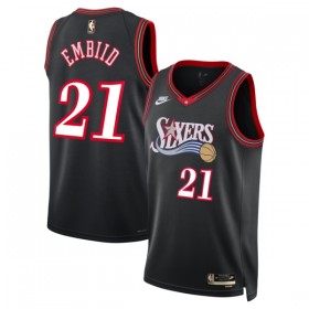 Dres Philadelphia 76ers Joel Embiid Nike 2025-26 Classic Edition Crno Swingman
